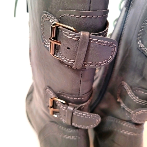 Shiekh Grey Rome Ha Boots Size 6.5 - Picture 4 of 11